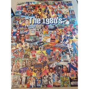 White Mountain Puzzle 1000‎ Pc the 1980's USA 20" x 27". Verified All Pieces .